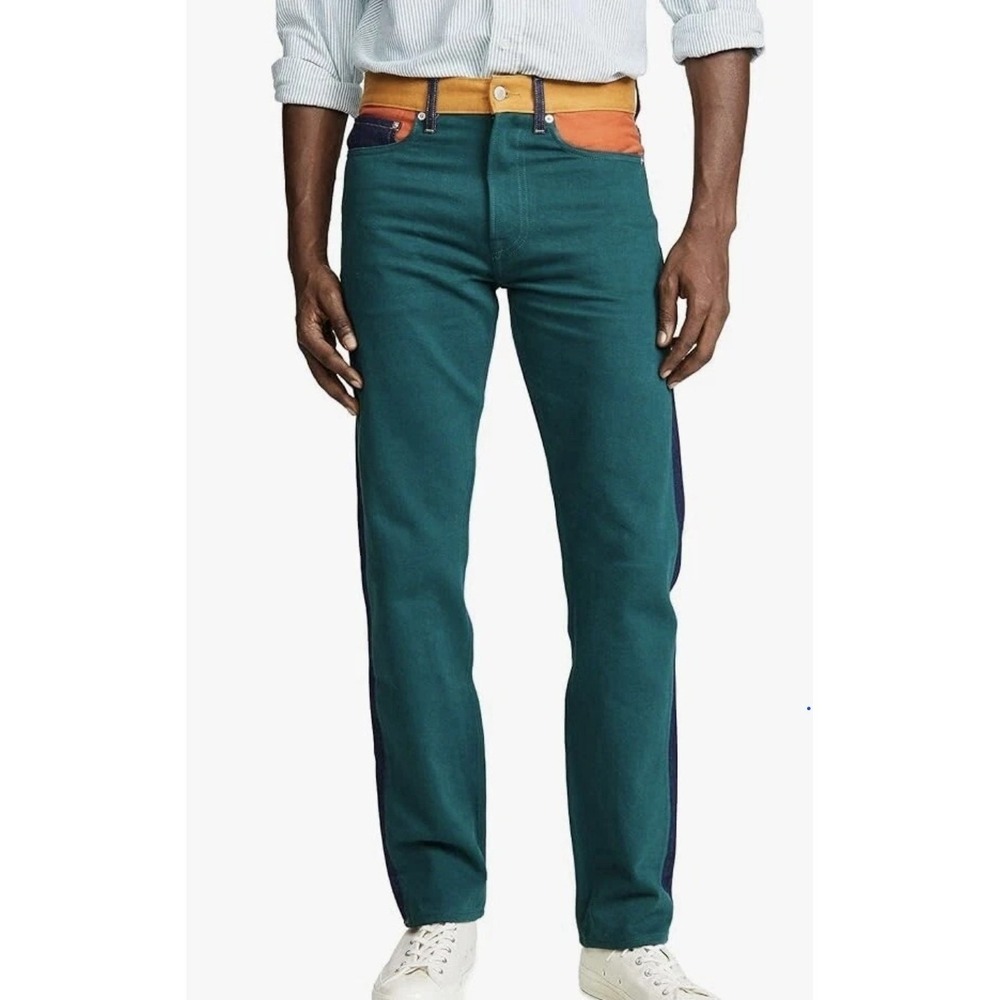 Calvin Klein Ukelely Patch Jeans Premium Italian Denim Men Size 33x30(fit 34X29)